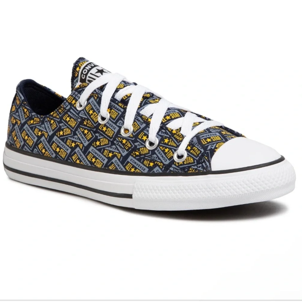 Converse Junior Logo Play Chuck Taylor All Star Obsidian/Blue/Yellow Size 13C